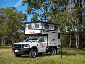 Sleep inside 4wd rental from Darwin, Broome, Perth - internal accommodated living area