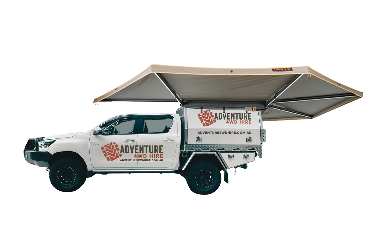 Premium Explorer 4WD Toyota Hilux Camper 2025 - Hilux Camper (Single Roof Top Tent) Hire from Darwin, Cairns, Broome, Uluru, Alice Springs.