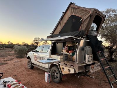Premium Explorer 4WD Toyota Hilux Camper 2025 - Hilux Camper (Single Roof Top Tent) Hire from Darwin, Cairns, Broome, Uluru, Alice Springs.