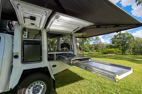 11.04.2025 Warrior 4wd Camper auto 4 berth 2 x rooftop tent 4BW4WD hire for outdoor 4wd camping