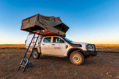 Overland Apollo 4wd Camper auto 4 berth 2 x rooftop tent hire for outdoor 4wd camping