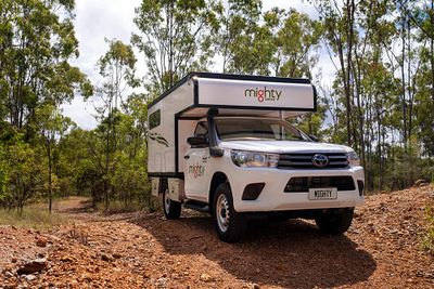 Mighty 4wd camper sleep inside rental Australia from Darwin, Perth, Alice Springs and Broome hire.