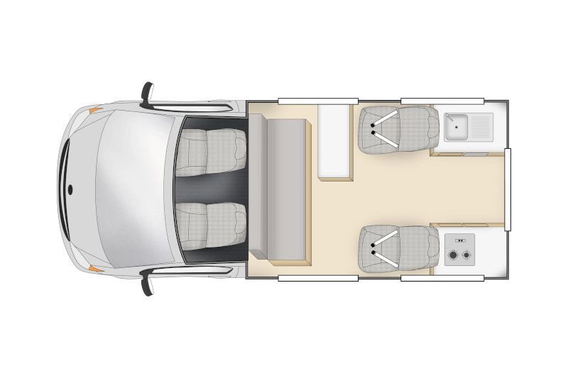 Euro Endeavour 2 adults and 2 children camper