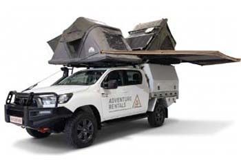 Adventure Rentals 4X4 - Adventure Rentals 4wd rooftop tent 4X4 rental options from Alice Springs, Adelaide, Perth, Broome and Darwin