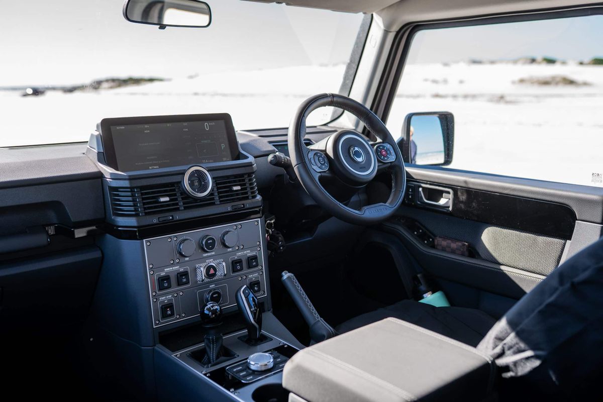 Defender Adventure 4wd Ineos Plus for 5 people hire Australia - internal