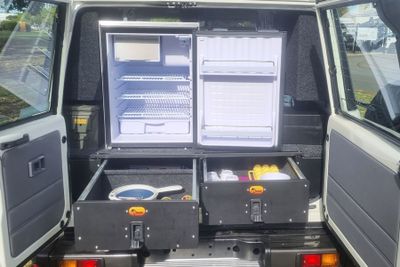 WAE 76 series 4wd 4 cyl Landcruiser 2 berth camper hire from Broome, Perth and Darwin