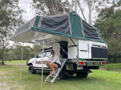 Hilux 4wd Outback Plus Trayon 1-4 people camper rental across Australia
