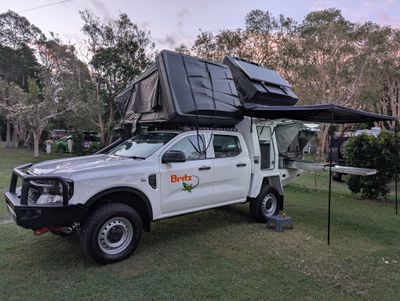 26.03.2025 Warrior 4wd Camper auto 4 berth 2 x rooftop tent 4BW4WD hire for outdoor 4wd camping