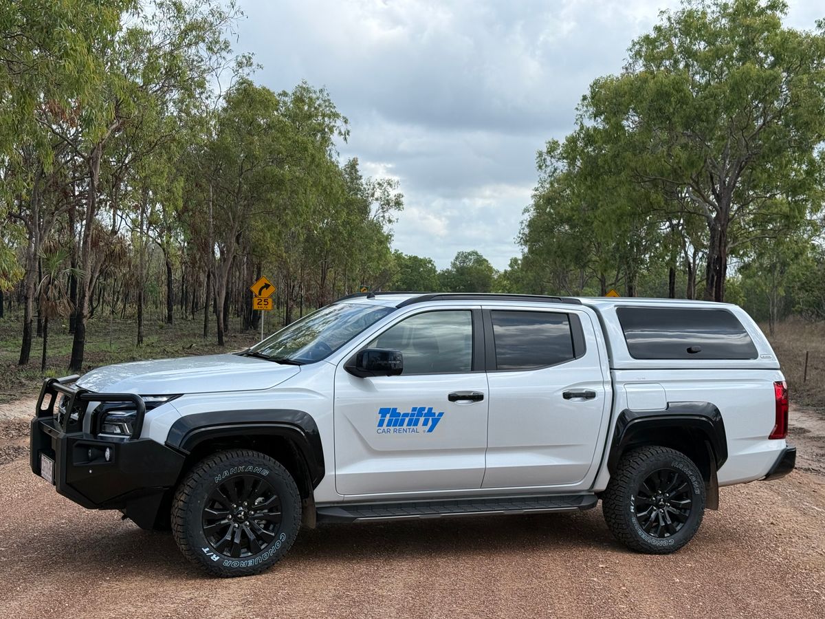 Darwin car hire - TA- Y-FQBR 4wd Car - Mitsubishi Triton GSR or new Kia Tasman SX+