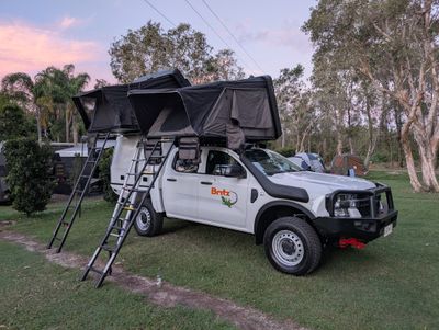 26.03.2025 Warrior 4wd Camper auto 4 berth 2 x rooftop tent 4BW4WD hire for outdoor 4wd camping