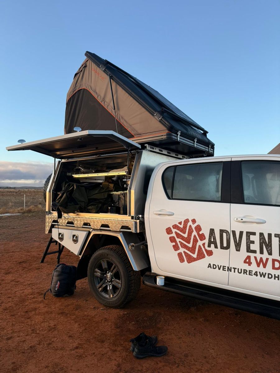 Premium Explorer 4WD Toyota Hilux Camper 2025 - Hilux Camper (Single Roof Top Tent) Hire from Darwin, Cairns, Broome, Uluru, Alice Springs.