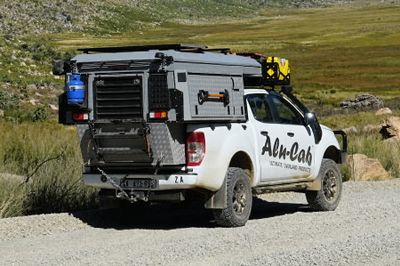 Overlander Adventure sleeps 2 internally and 3 in a ground tent -  Landcruiser Dual Cab 5 Person