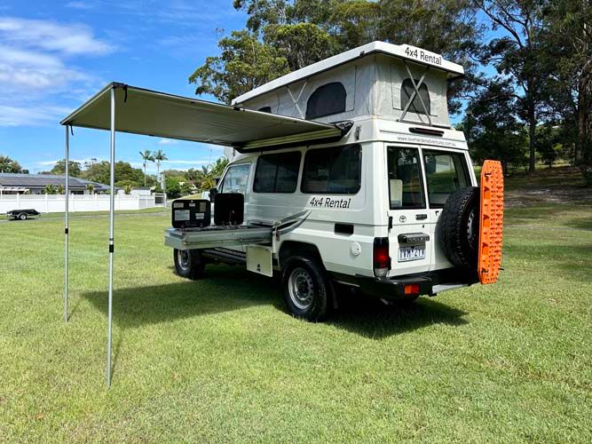 Toyota Landcruiser 4WD Poptop Camper rental from Brisbane, Broome, Perth, Darwin, Cairns, Sydney, Gold Coast