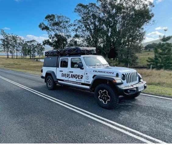 Jeep Gladiator 4wd Camper for 5 people rental  from Gold Coast and Brisbane Australia