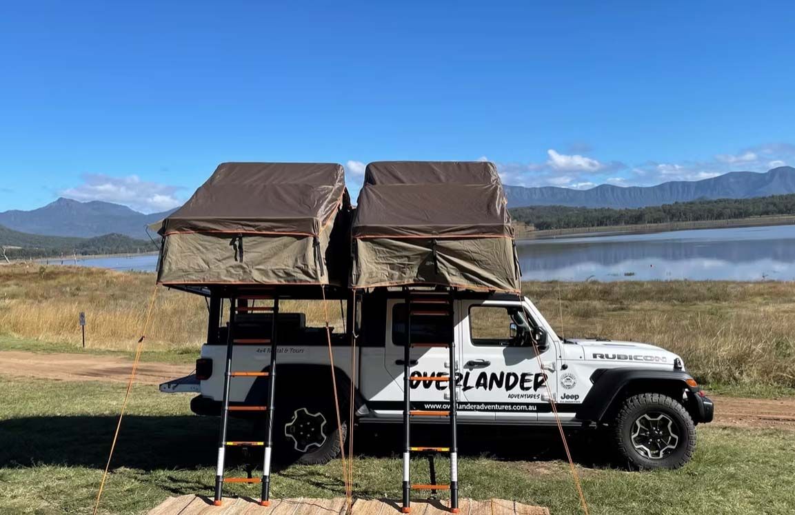 Jeep Gladiator 4wd Camper for 5 people rental  from Gold Coast and Brisbane Australia