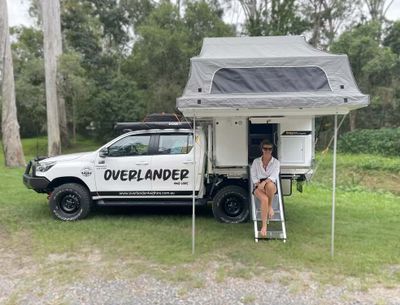 Hilux 4wd Outback Plus Trayon 1-4 people camper rental across Australia