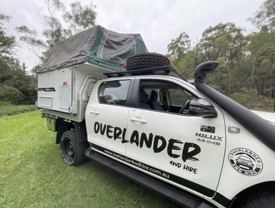 Hilux 4wd Outback Plus Trayon 1-4 people camper rental across Australia