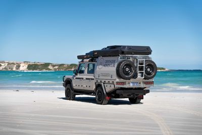Defender Adventure 4wd Ineos Plus for 5 people hire Perth