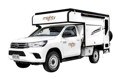 Mighty 4wd camper sleep inside rental Australia from Darwin, Perth, Alice Springs and Broome hire.