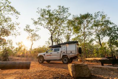 Overland Apollo 4wd Camper auto 4 berth 2 x rooftop tent hire for outdoor 4wd camping