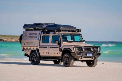 Defender Adventure 4wd Ineos Plus for 5 people hire Broome