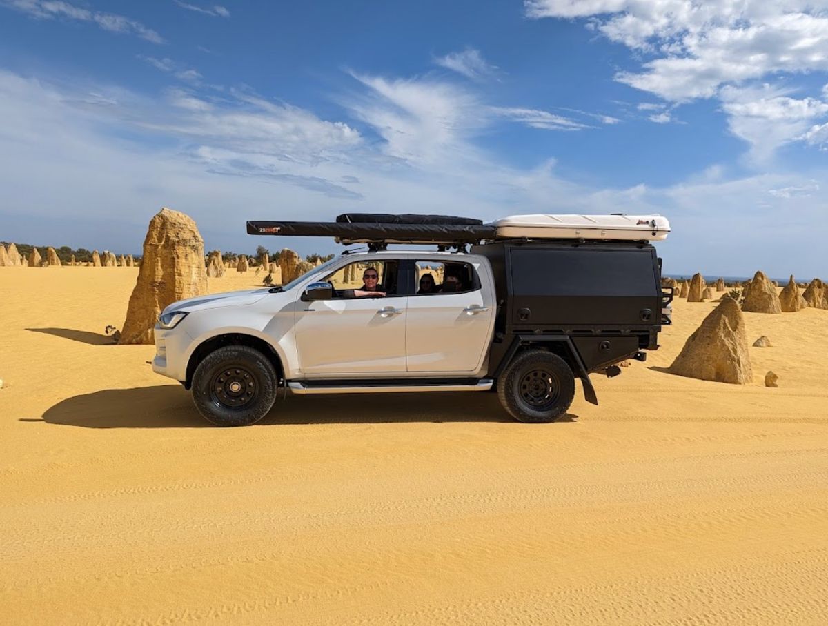 Defender Adventure D-Max Family Camper 4wd hire and 4X4 rentals from Broome, Perth and Darwin Australia 