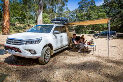 Outback 4x4 hire from Darwin with ground tent and camping gear 