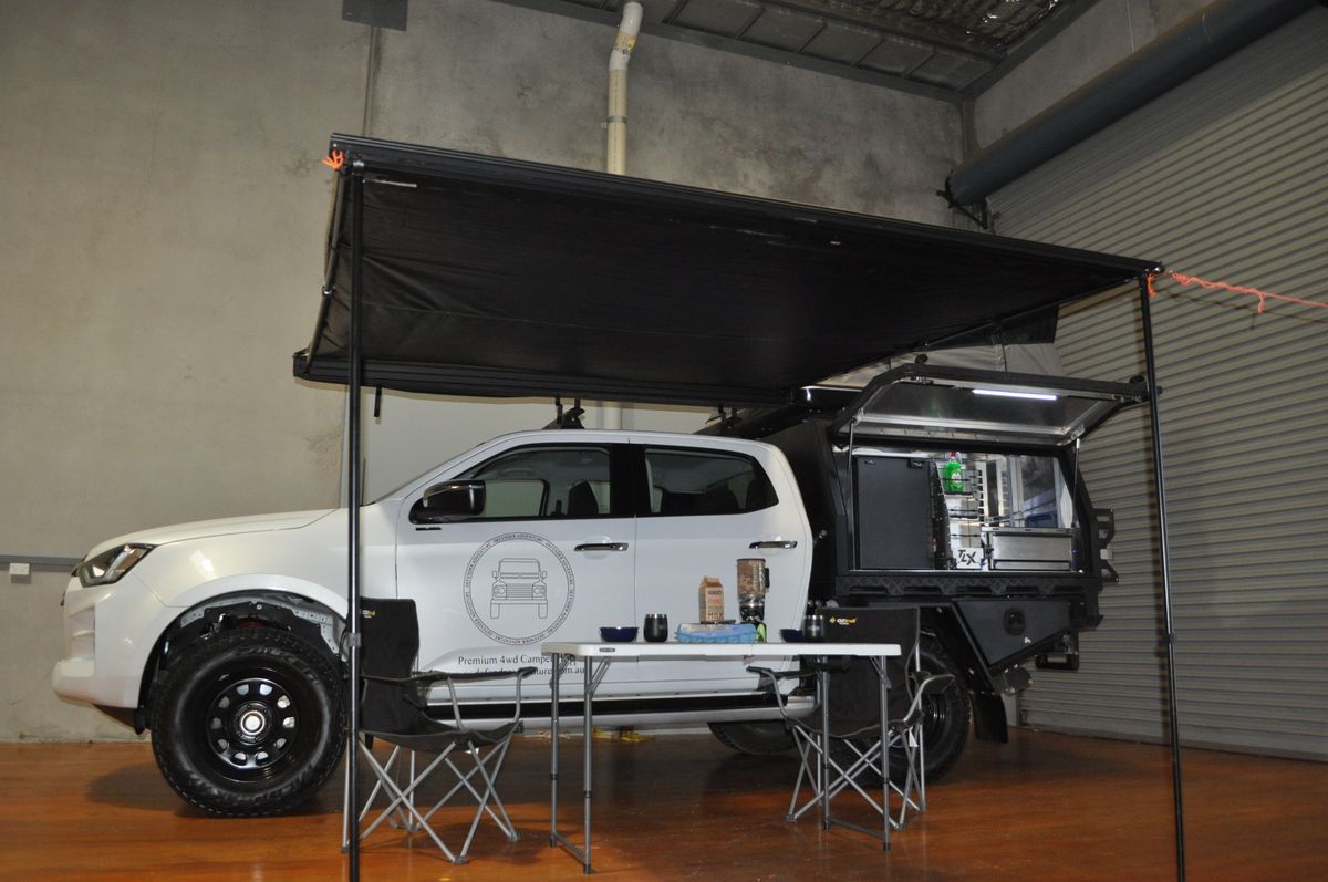 Defender Adventure D-Max Family Camper 4wd hire and 4X4 rentals from Broome, Perth and Darwin Australia 