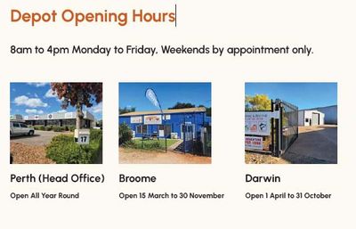 Locations plus Opening Hours